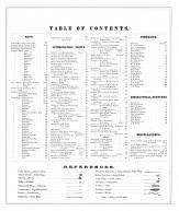 Table of Contents, Stark County 1875